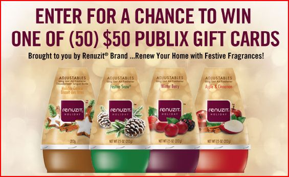  Renuzit Publix Holiday Sweepstakes