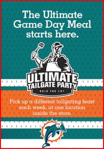  Ultimate Tailgate Party Promo  $5/50 Q in Some Florida Stores