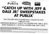 dalesweeps dalesweeps Publix Sweepstakes Catch Up With Jeff & Dale Jr