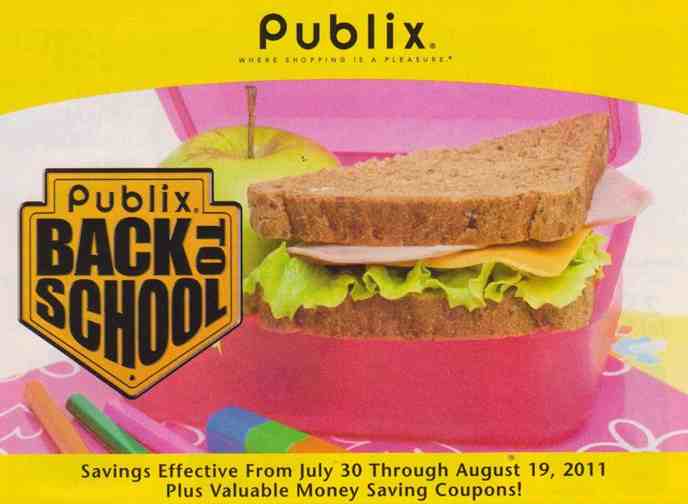 Publix Back To School Yellow Publix Yellow Flyer Back to School (7/30 to 8/19)