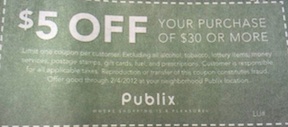 publix q1 Giveaway   Even More $5/$30 Publix Coupons