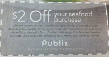 seafood publix Win Publix Seafood Coupons