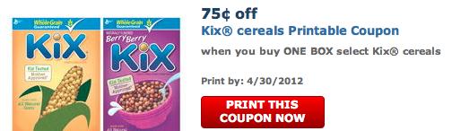 Kix Kix Coupon Network Printable Coupons: Maries, Kix, Cheerios, Trix, and more