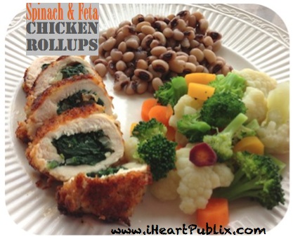 spinach feta chicken rollups Good Cook Nonstick Cutlery Review & Giveaway