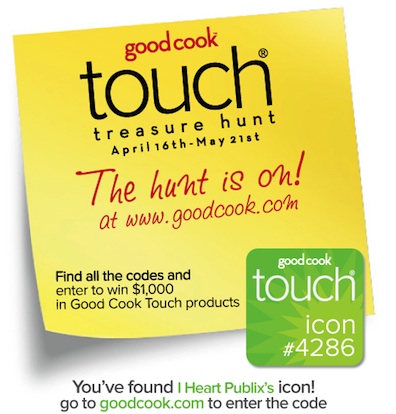 4286 I Heart Publix PostIT ICON copy Good Cook Touch Treasure Hunt Is On   Find All The Codes For A Chance To Win!