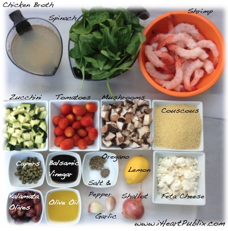 Publix Super Meals Mediterranean Vegetable Couscous with Shrimp + Win A Set Of Produce Keepers! couscous ingredients Publix Super Meals Mediterranean Vegetable Couscous with Shrimp + Win A Set Of Produce Keepers!