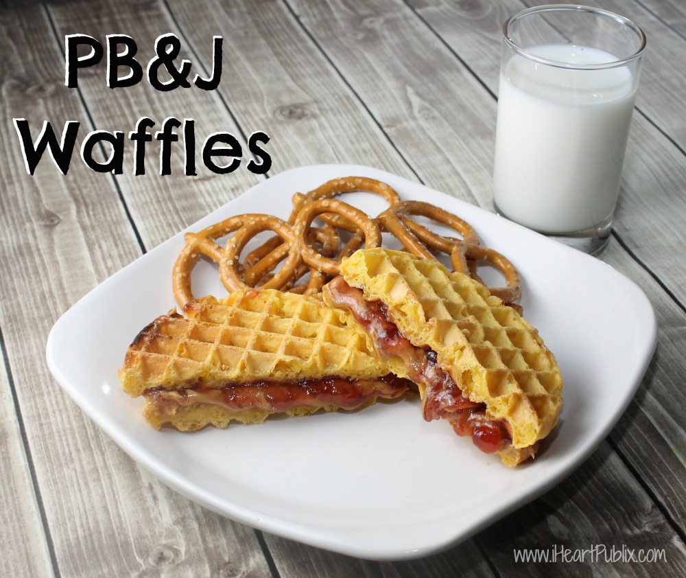 PB&J Waffles With Aunt Jemima Waffles Easy & Delicious