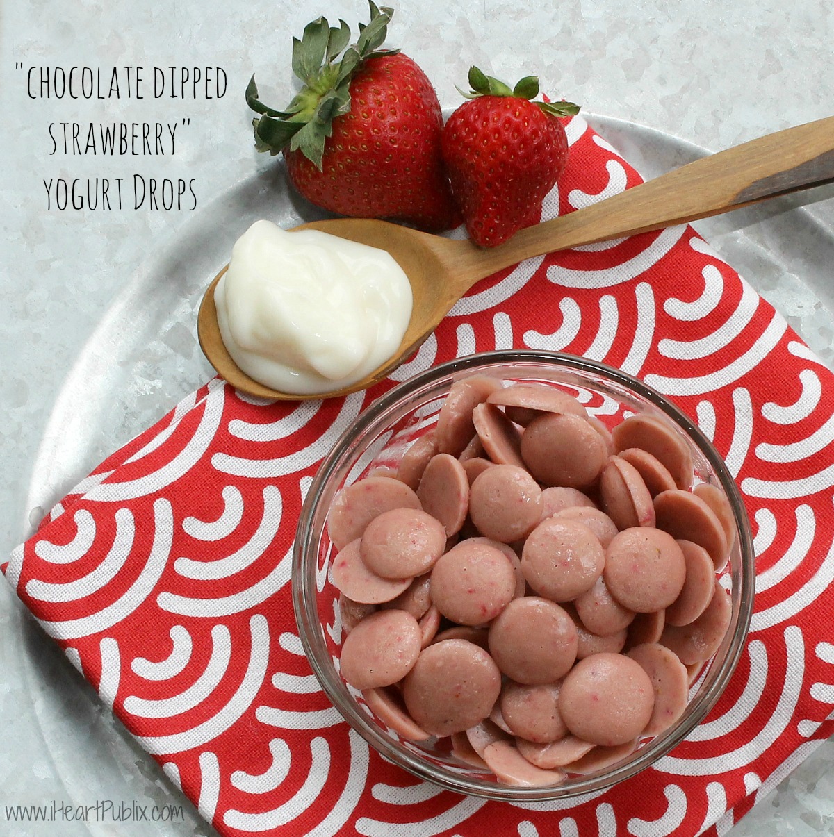 "Chocolate Dipped Strawberry" Yogurt Drops With Carnation Breakfast
