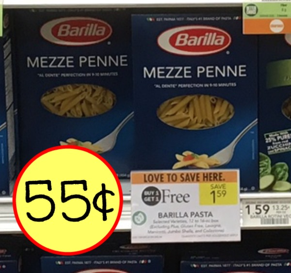 New Barilla Pasta Coupon For The Publix BOGO Sale - Just 55¢ Per Box!