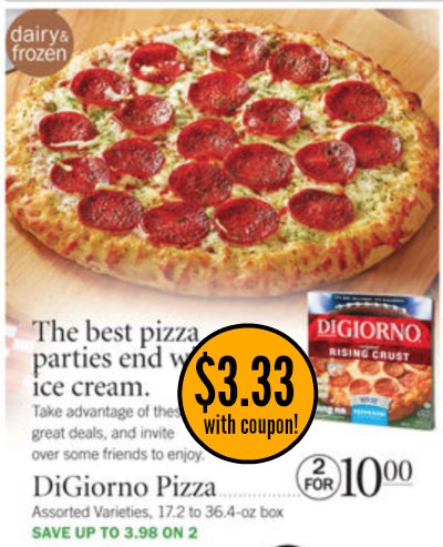 DiGiorno Pizza coupon, I Heart Publix
