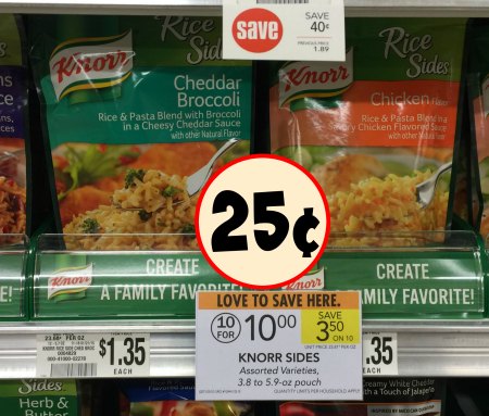 Knorr Sides Publix Coupon &amp; Sale - 25¢ At Publix