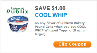 Cool Whip Coupon I Heart Publix