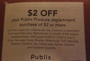 Publix coupon
