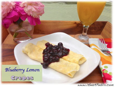 Breakfast For Mom – Blueberry Lemon Crepes