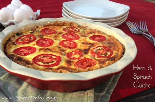 Publix Super Meals – Ham & Spinach Quiche