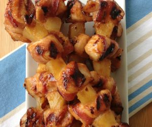 Bacon Wrapped Teriyaki Chicken with Pineapple (Publix Menu Plan Recipe)