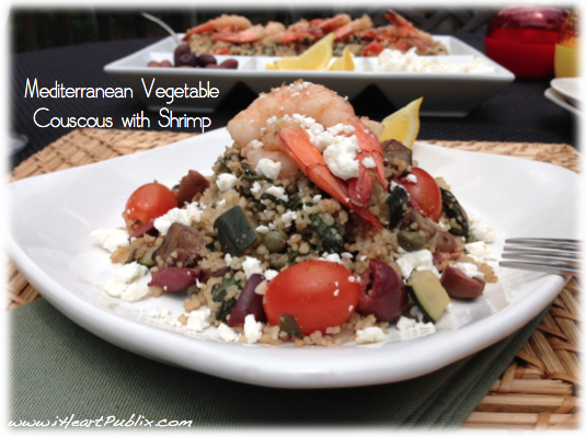 Publix Super Meals – Mediterranean Vegetable Couscous with Shrimp + Win A Set Of Produce Keepers!