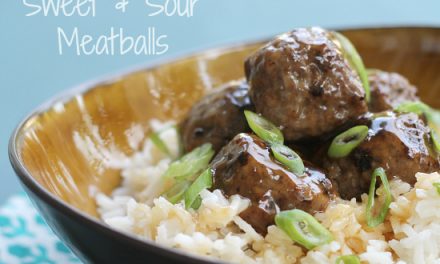 Sweet & Sour Meatballs – Publix Menu Plan Meal