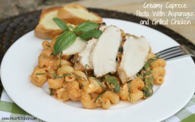 Publix Super Meals  – Creamy Caprese Pasta With Asparagus and Grilled Chicken