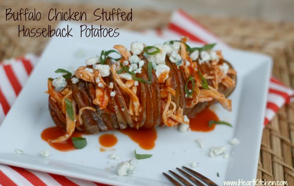 Publix Super Meal – Buffalo Chicken Stuffed Hasselback Potatoes