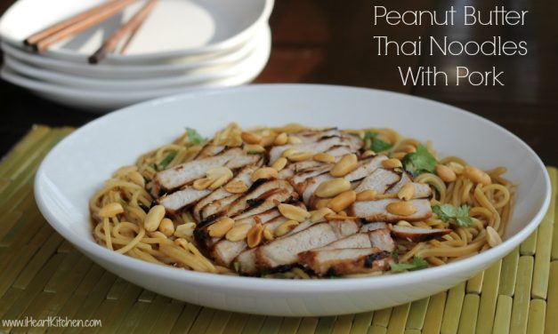 Peanut Butter Thai Noodles With Pork