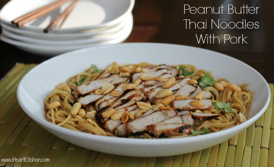 Peanut Butter Thai Noodles With Pork