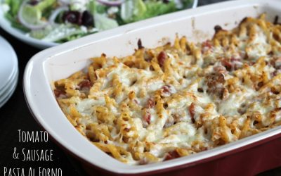 Tomato & Sausage Pasta Al Forno