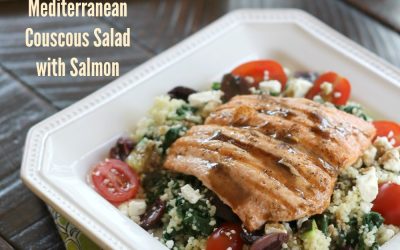 Mediterranean Couscous Salad With Salmon