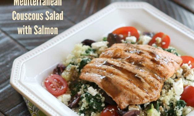 Mediterranean Couscous Salad With Salmon