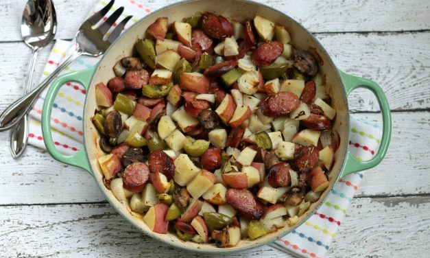 Sausage, Pepper & Onion Bake