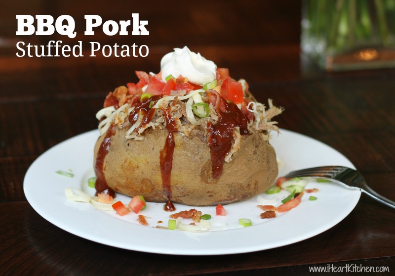 BBQ Pork Stuffed Potatoes
