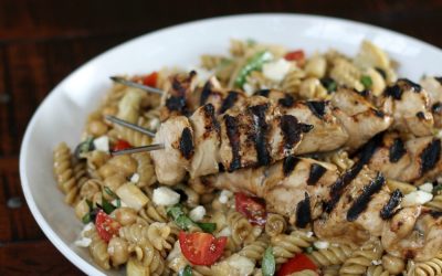 Balsamic Pasta Salad with Grilled Chicken