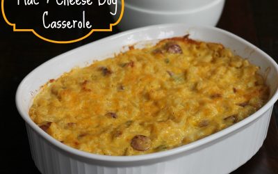 Mac & Cheese Dog Casserole