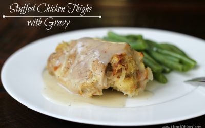 Stuffed Chicken Thighs with Gravy
