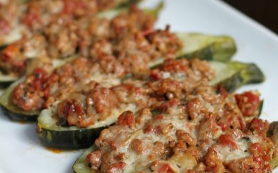 Turkey Stuffed Zucchini