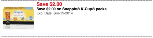 brew over ice k cups publix Grab Your Big $2 Snapple® K Cup® Packs Coupon