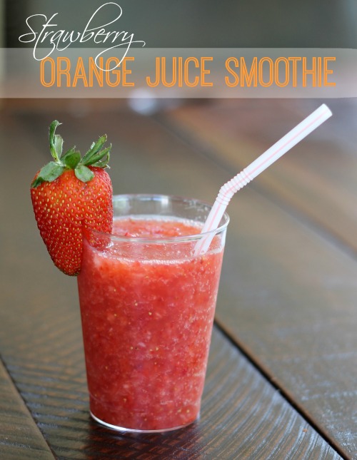 Strawberry Orange Juice Smoothies – Be Sure To Grab Your 100% Florida Orange Juice!