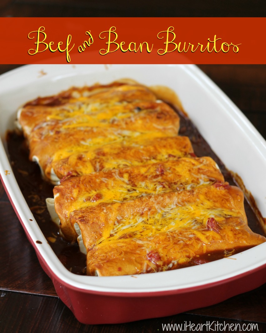 Beef & Bean Burritos (In Sauce)