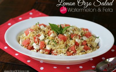 Lemon Orzo Salad with Watermelon & Feta – Publix Menu Plan Recipe
