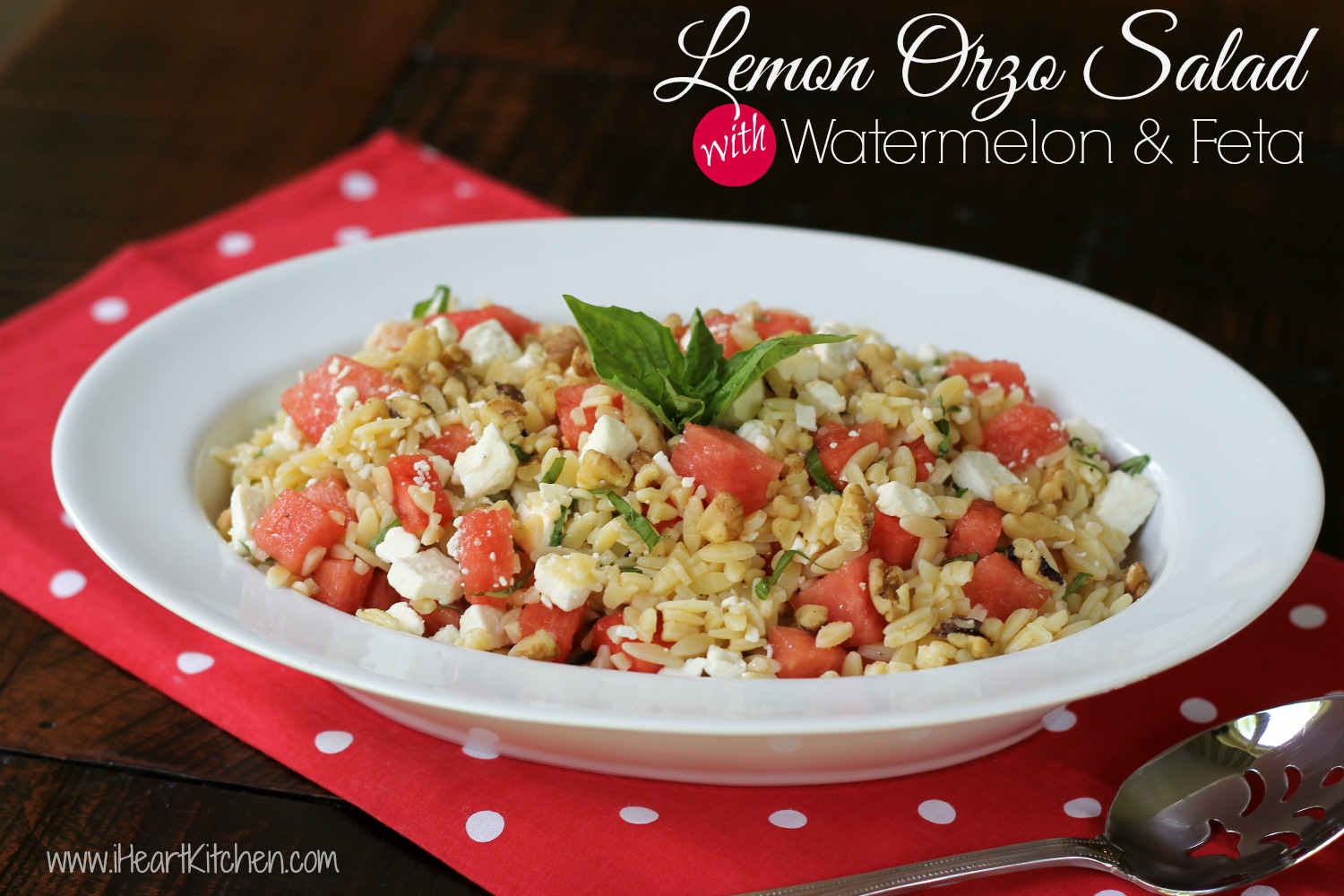 Lemon Orzo Salad with Watermelon & Feta – Publix Menu Plan Recipe