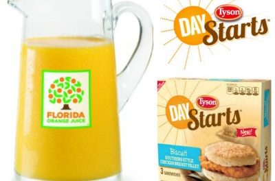Wake Up To A Better Morning With 100% Orange Juice & Tyson® Day Starts™