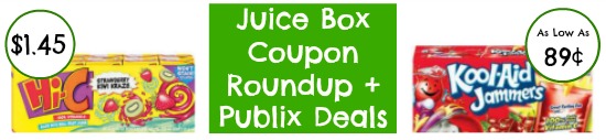 Two New Juice Box Coupons + Publix Deals