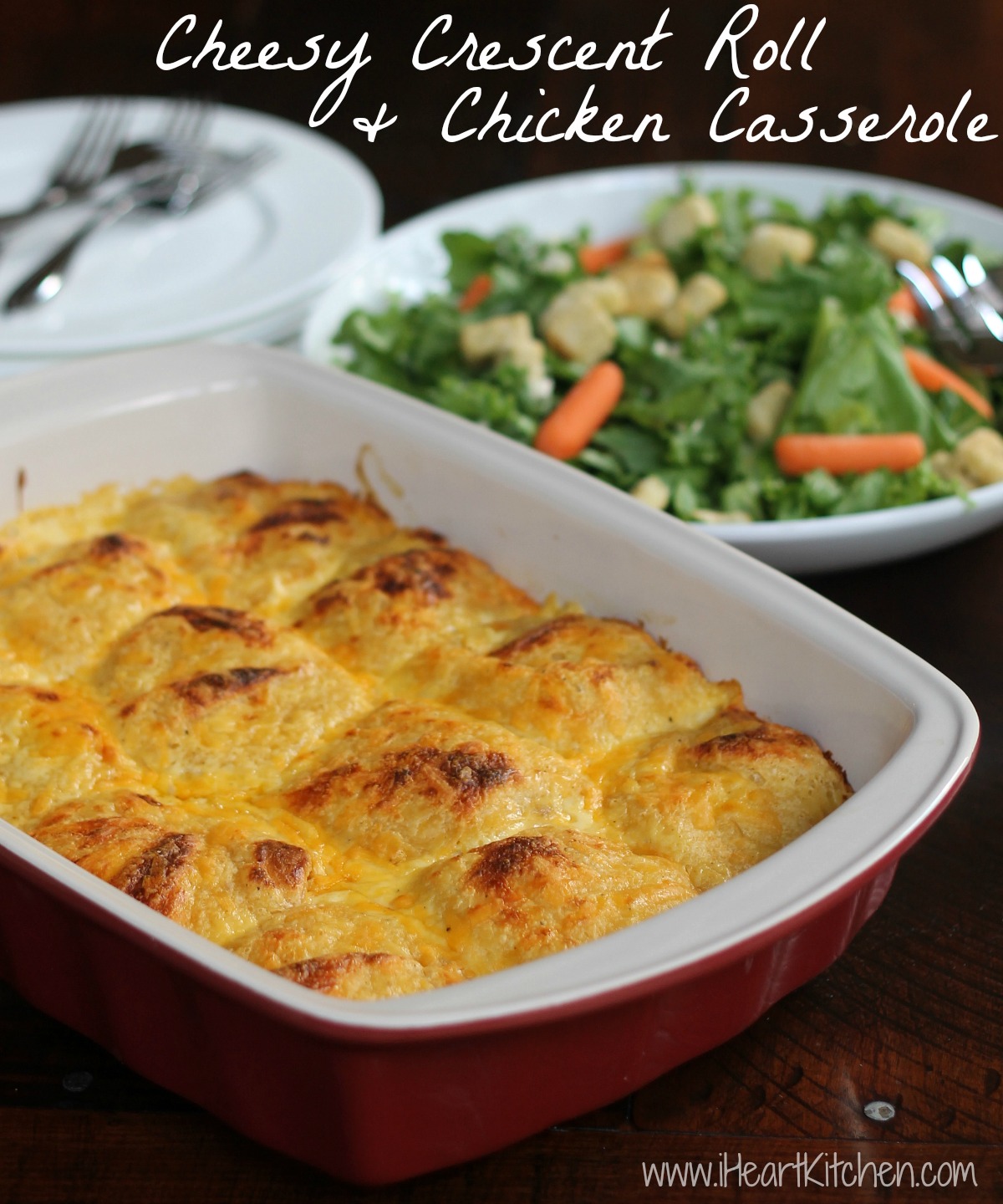 Cheesy Crescent Roll & Chicken Casserole