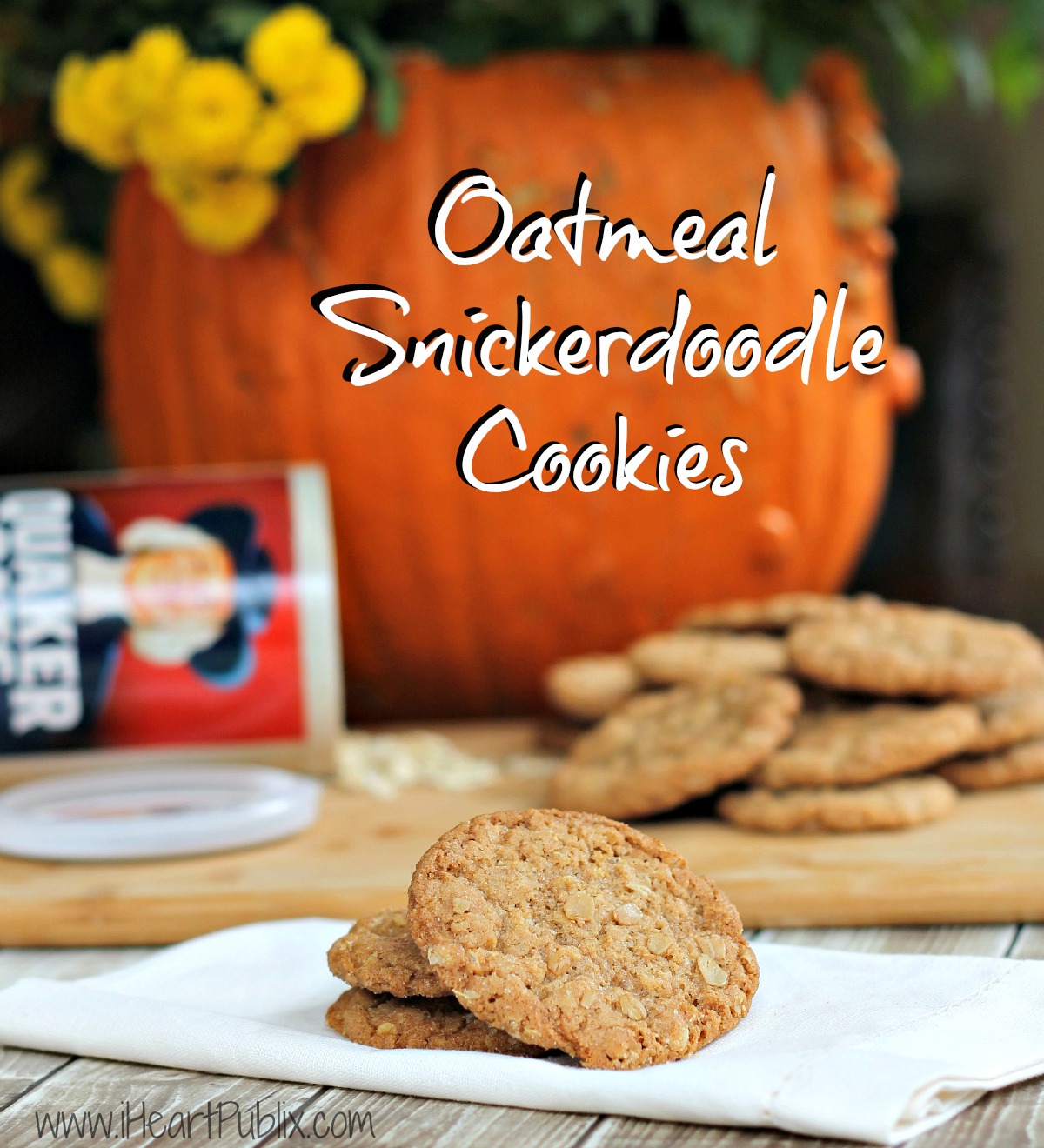 Oatmeal Snickerdoodle Cookies