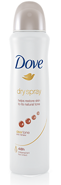 dove dry spray-clear-tone