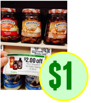 Smucker's Ice Cream Topping For Only $1 At Publix