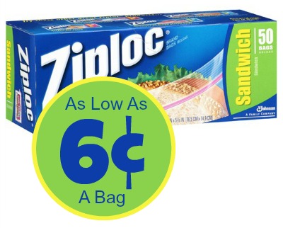 Ziploc - As Low As 6¢ A Bag At Publix