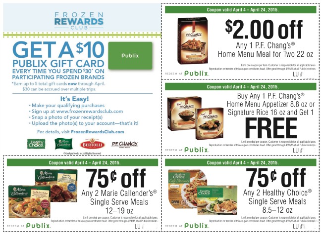 frozen rewards publix