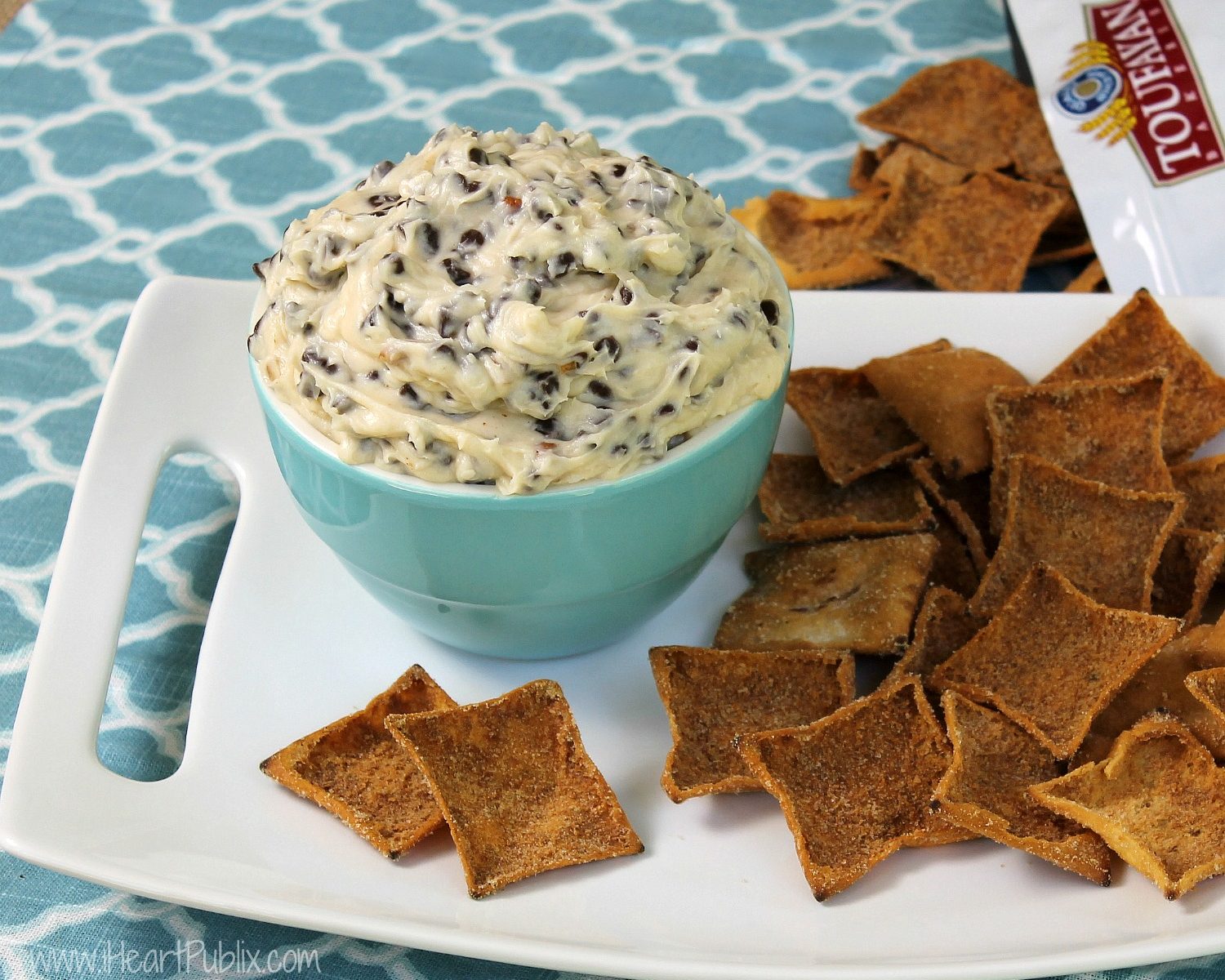Chocolate Chip Pecan Cookie Dough Dip & Reminder To Get Great Deals On Toufayan Products At Publix!