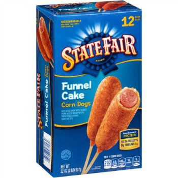 state fair funnel cake corn dogs